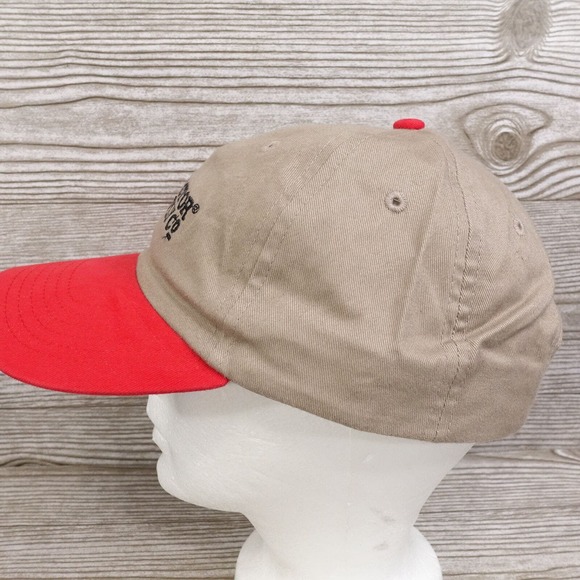 TRACTOR SUPPLY CO TSC TAN ,RED ADJUSTABLE BASEBALL HAT CAP NEW! - Picture 4 of 8